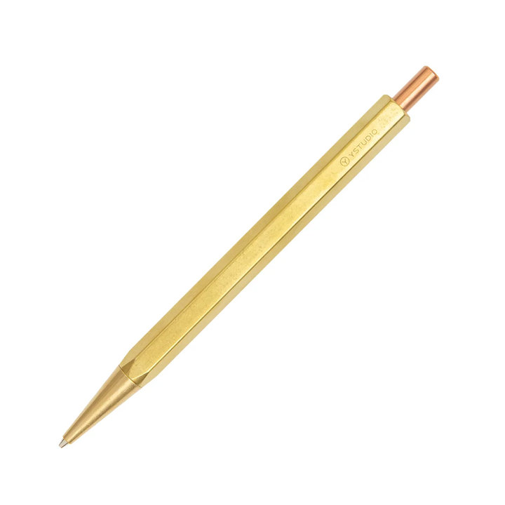 YStudio Classic Revolve 0.7mm Mechanical Pencil Lite - Brass