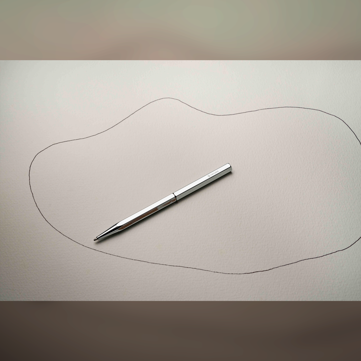 yStudio Classic Revolve Slim Ballpoint Pen - Brass