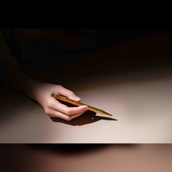 YStudio Classic Revolve 0.7mm Mechanical Pencil Lite - Brass