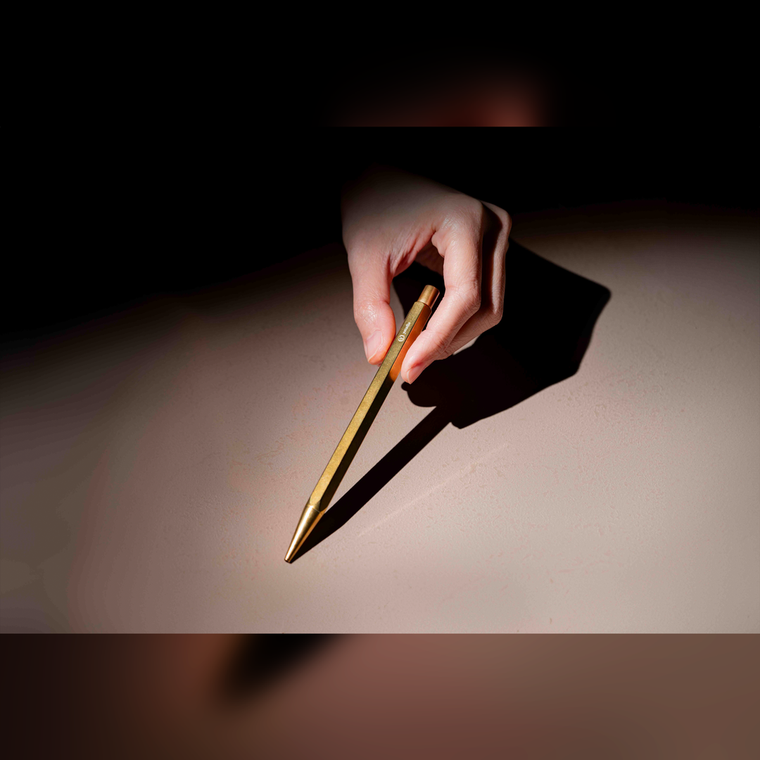 YStudio Classic Revolve 0.7mm Mechanical Pencil Lite - Brass