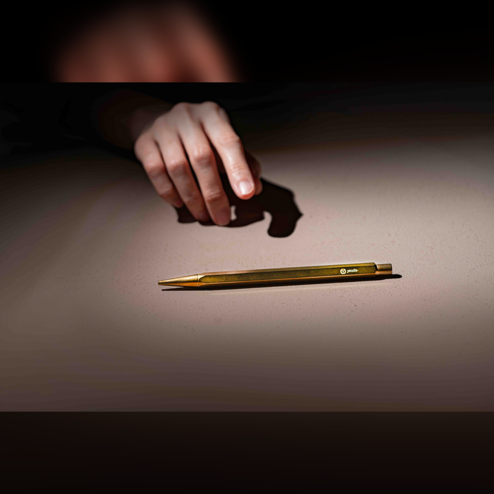 YStudio Classic Revolve 0.7mm Mechanical Pencil Lite - Brass