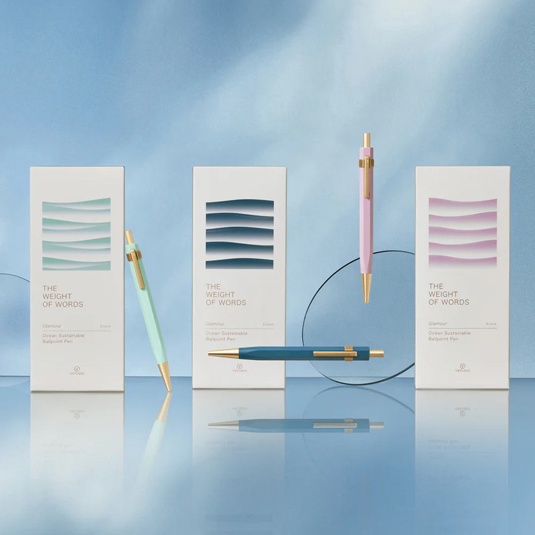 yStudio Glamour Evolve Ocean Sustainable Teal Green - Ballpoint