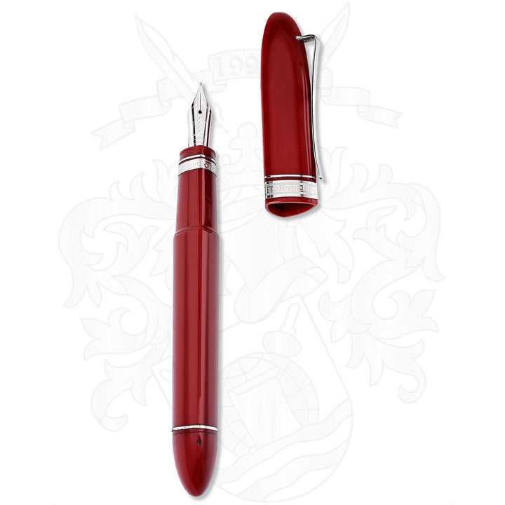 Omas 360 Red and Silver Fountain Pen