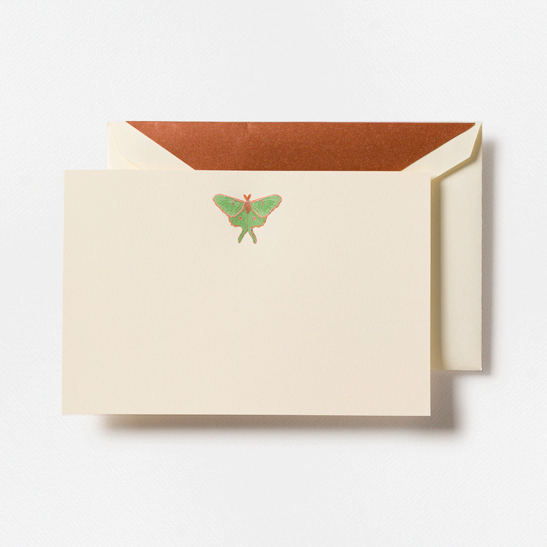Crane Luna Moth Cards & Envelopes