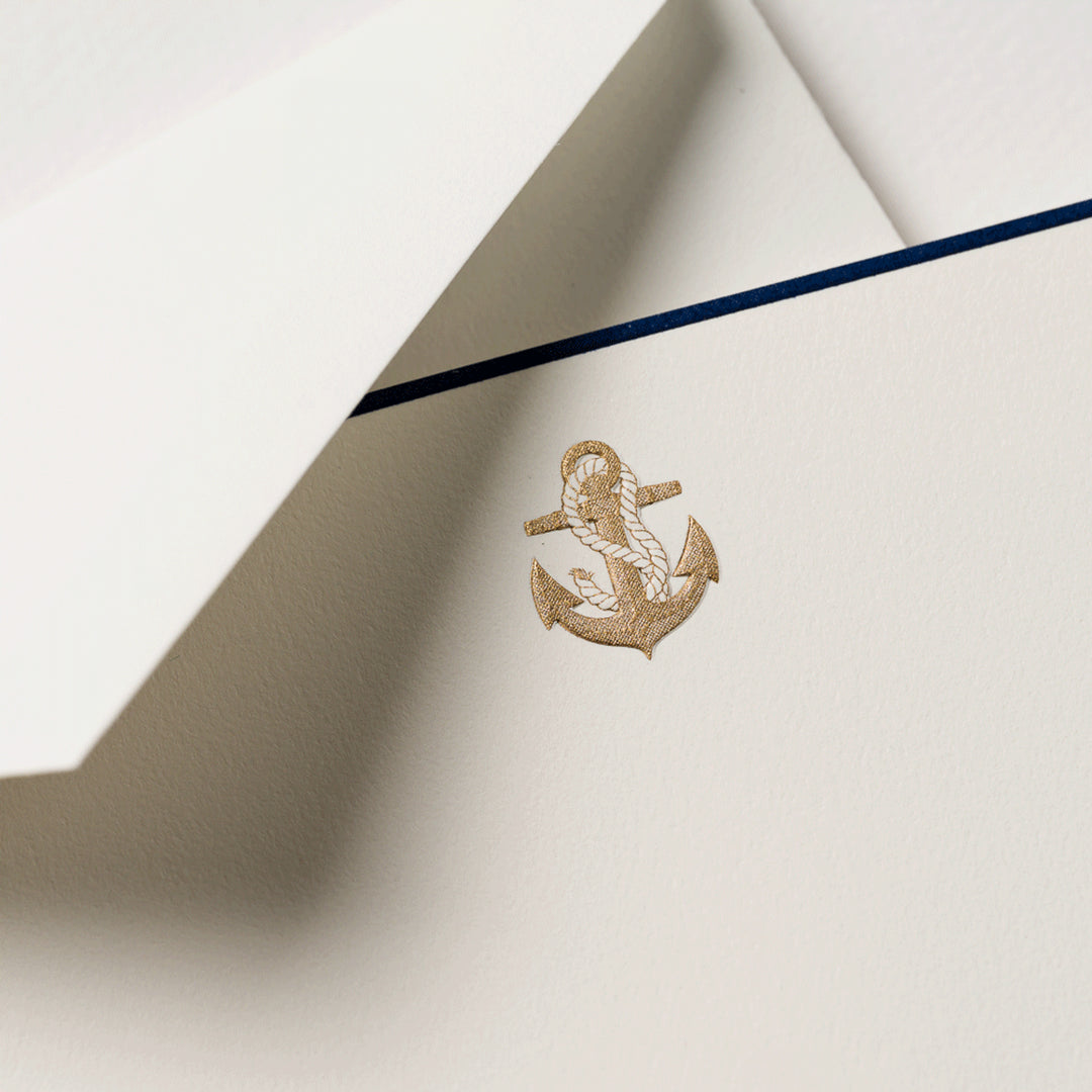 Crane Anchor Cards & Envelopes - 10pk