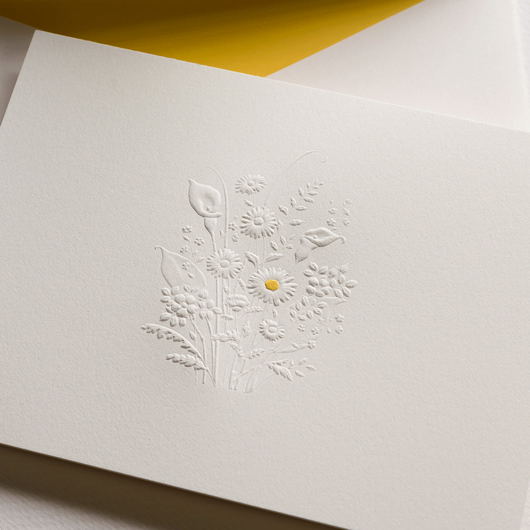 Crane Blind Embossed Note Card