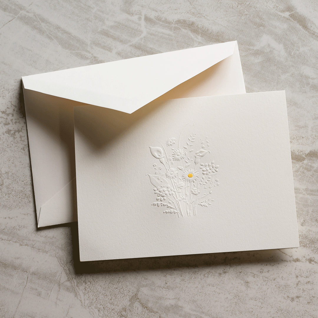 Crane Blind Embossed Note Card
