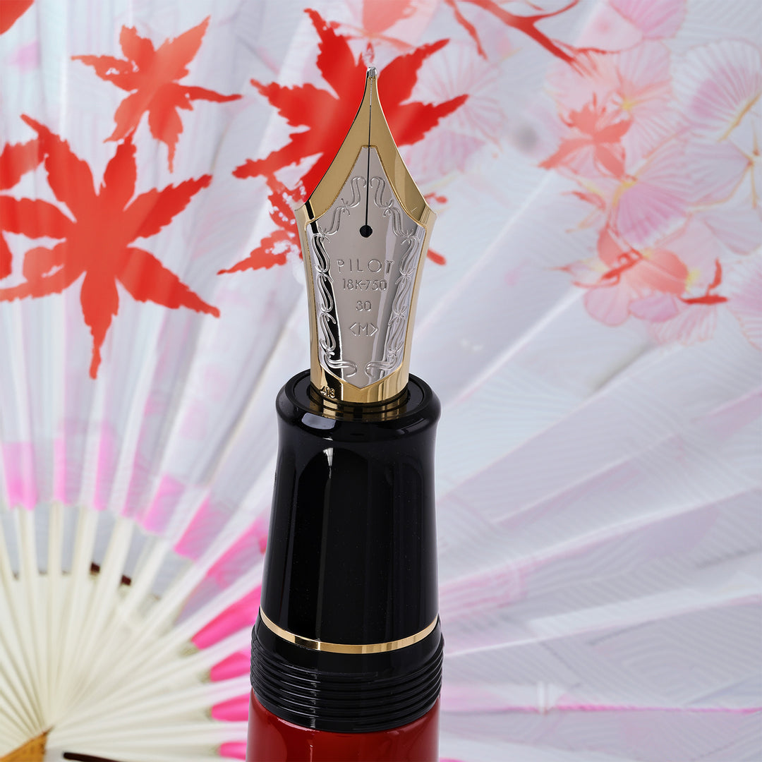 Pilot Custom Urushi Foutain Pen - Vermillion