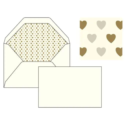 Flat Cards and Lined Envelopes 3.33" x 5.12" (10ct)  | Rossi 1931 Italian Stationery
