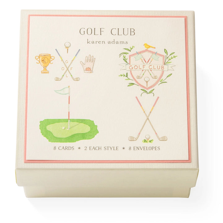 Karen Adams - Golf Gift Enclosure Box  (3" x 3")