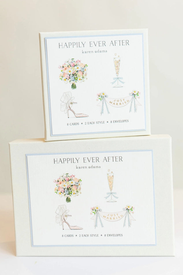 Karen Adams - Happily Ever After Note Card Box  (5.5" x 4.25")