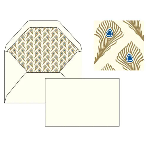 Flat Cards and Lined Envelopes 3.33" x 5.12" (10ct)  | Rossi 1931 Italian Stationery