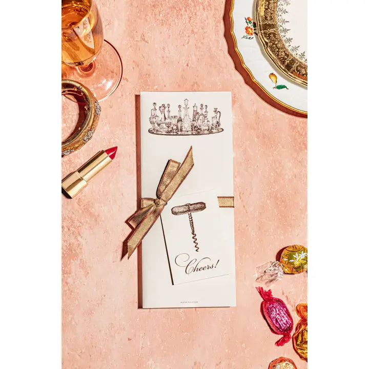 Alexa Pulitzer Cocktails Anyone Note Card with Plain Envelope