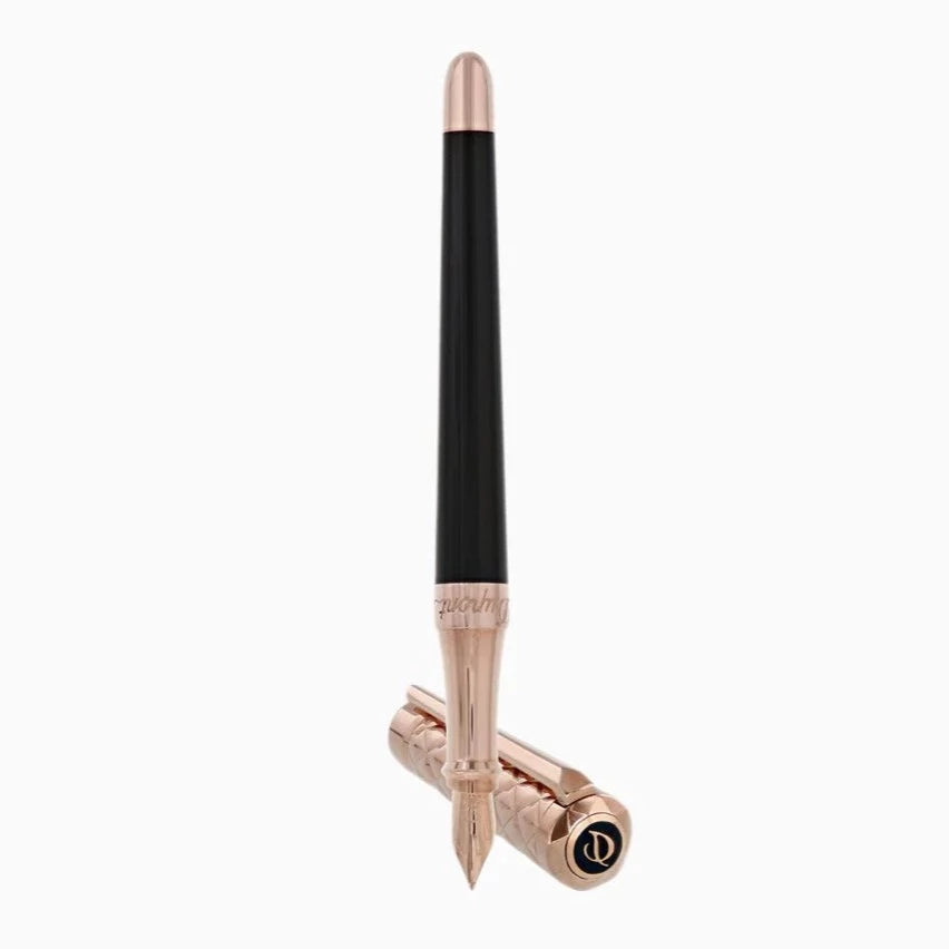 S.T. Dupont Liberté Fountain Pen - Rose Gold & Black