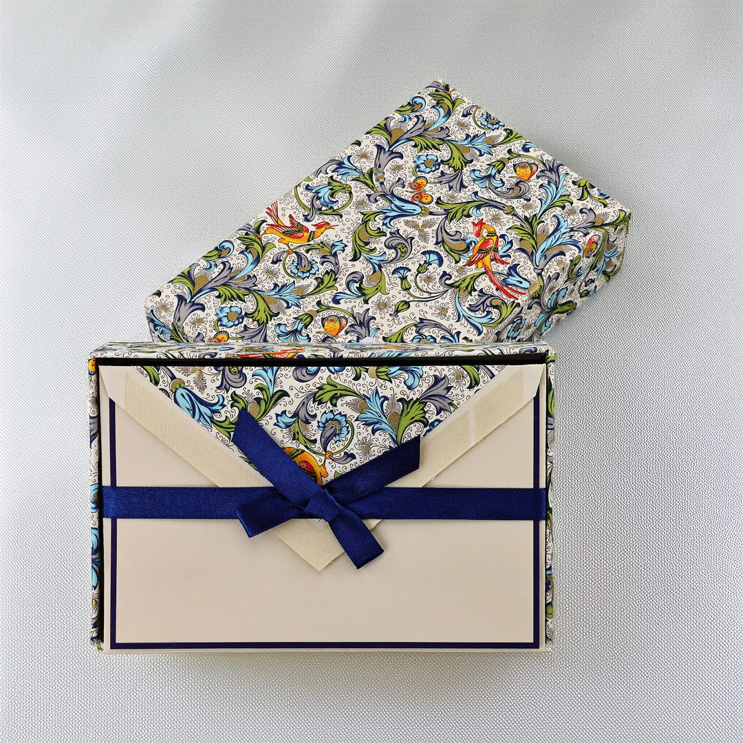 Bordered Folded Cards Letter Set 3.33" x 5.12" (10ct.) | Rossi 1931 Italian Stationery