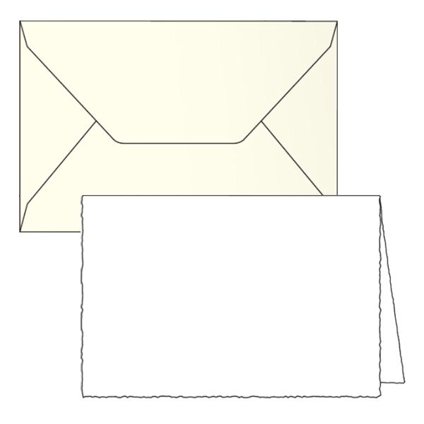 Medioeval Folded Cards and Envelopes 4.55" x 6.69" (10ct) | Rossi 1931 Italian Stationery