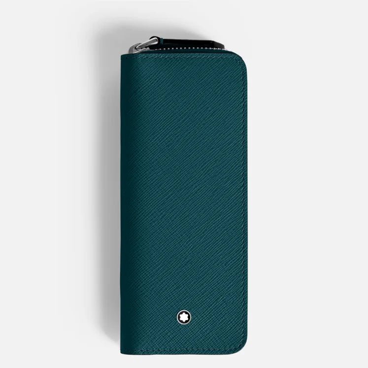 Montblanc Sartorial 2-Pen Pouch w/Zipper - Cyprus Blue