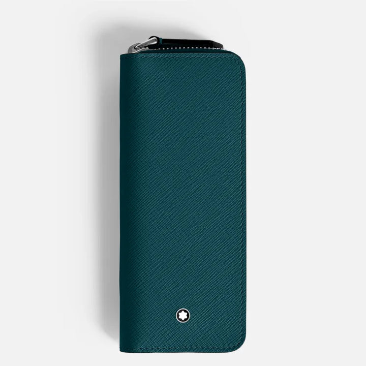 Montblanc Sartorial 2-Pen Pouch w/Zipper - Cyprus Blue