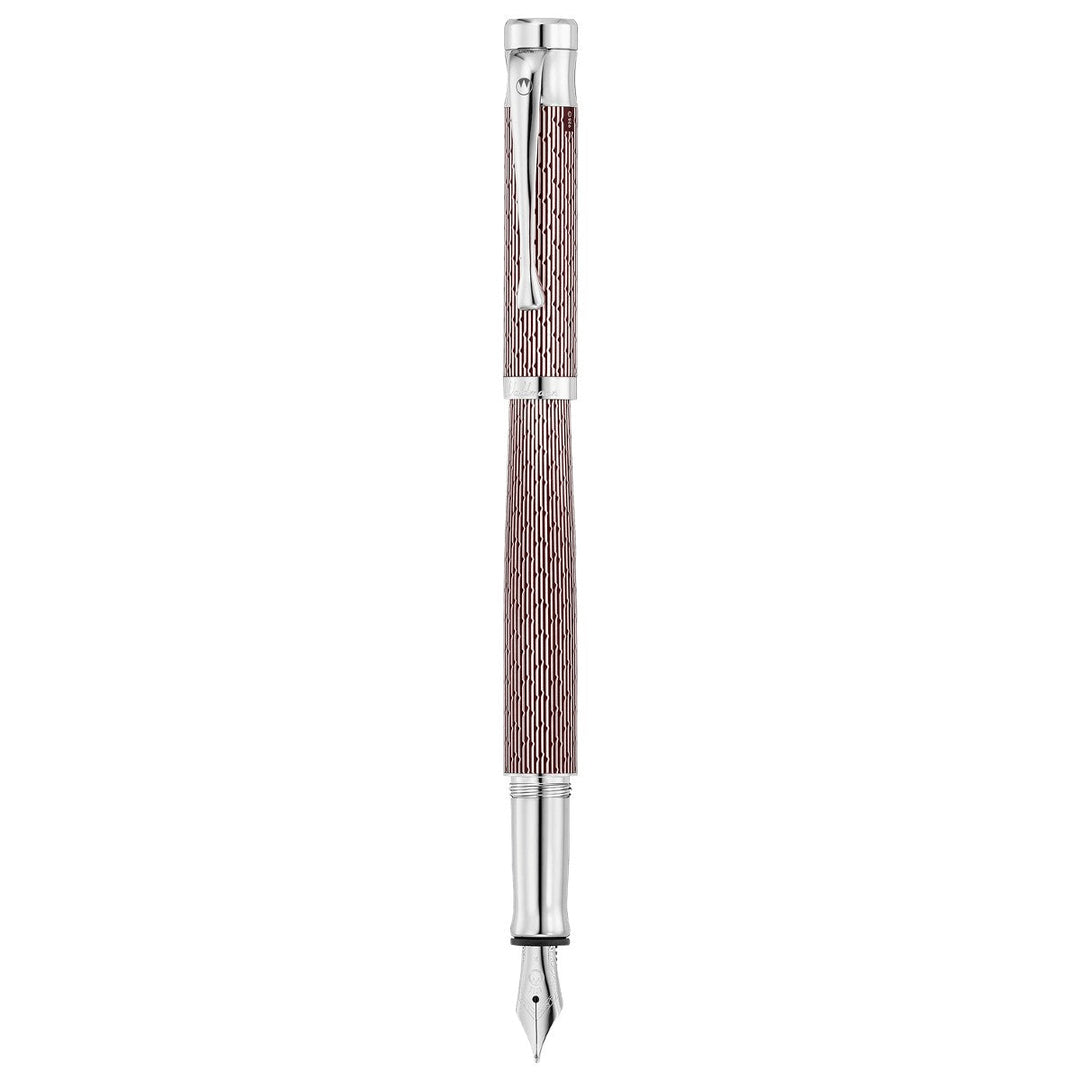 Waldmann Tango Imagination Fountain Pen - Burgundy - Steel