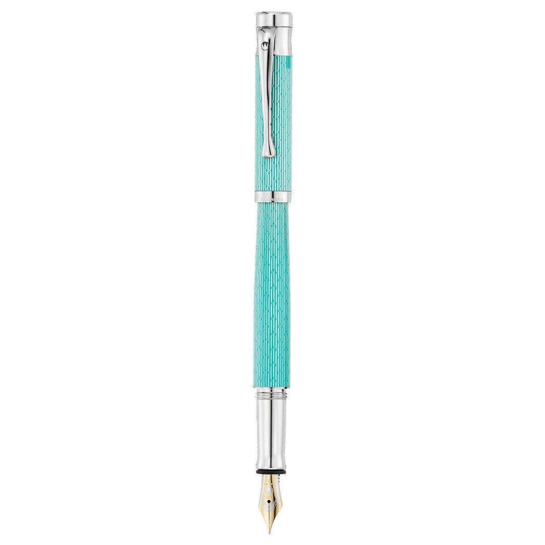 Waldmann Tango Imagination Fountain Pen - Aquamarine- Steel