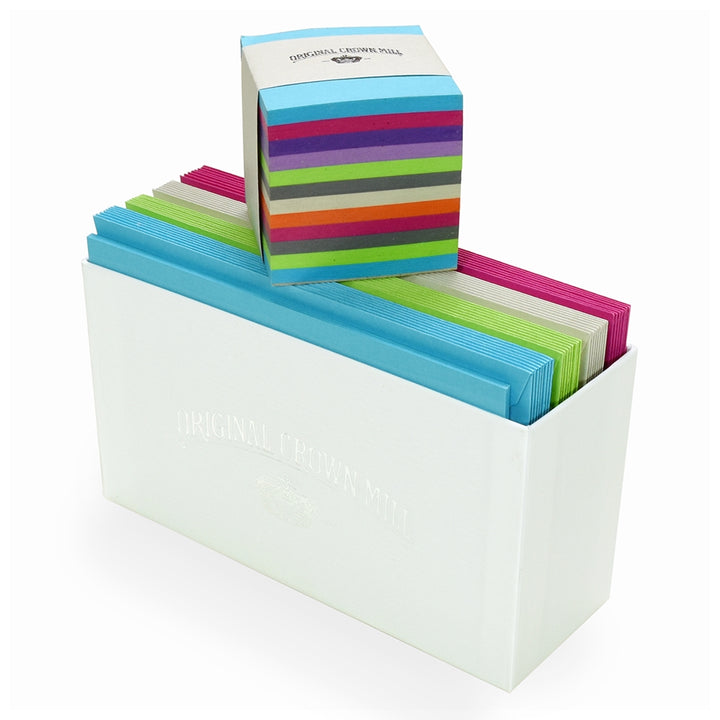 Color Vellum Note Card Assortments (4 colors with 8 sets each) 3.5x5"| Original Crown Mill