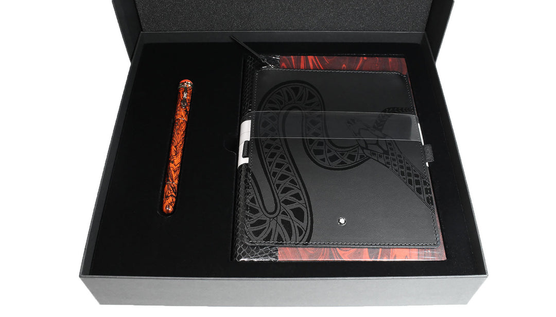 Montblanc Heritage Rouge et Noir Gift of Writing Set - Serpent Marble