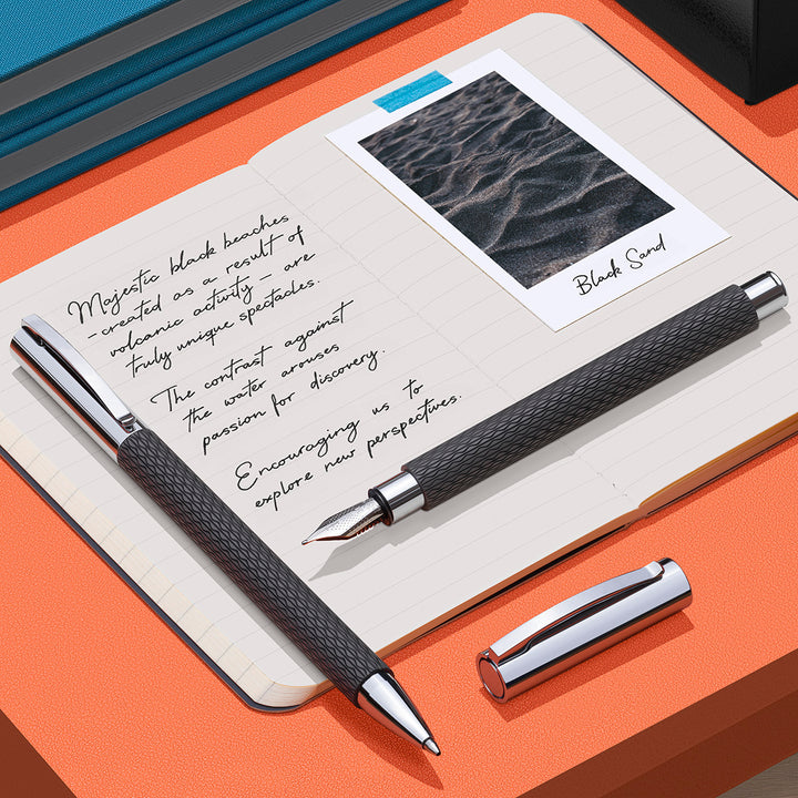 Faber-Castell Ambition Opart Black Sand Ballpoint Pen