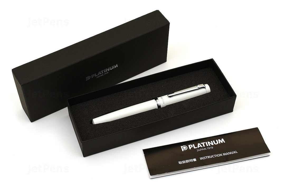 Platinum Procyon Fountain Pen - Porcelain White