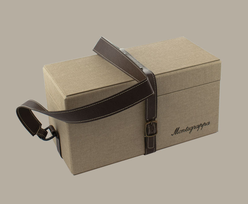 Montegrappa Mia Carissima Ebonite Fountain Pen - Mottled Brick Red