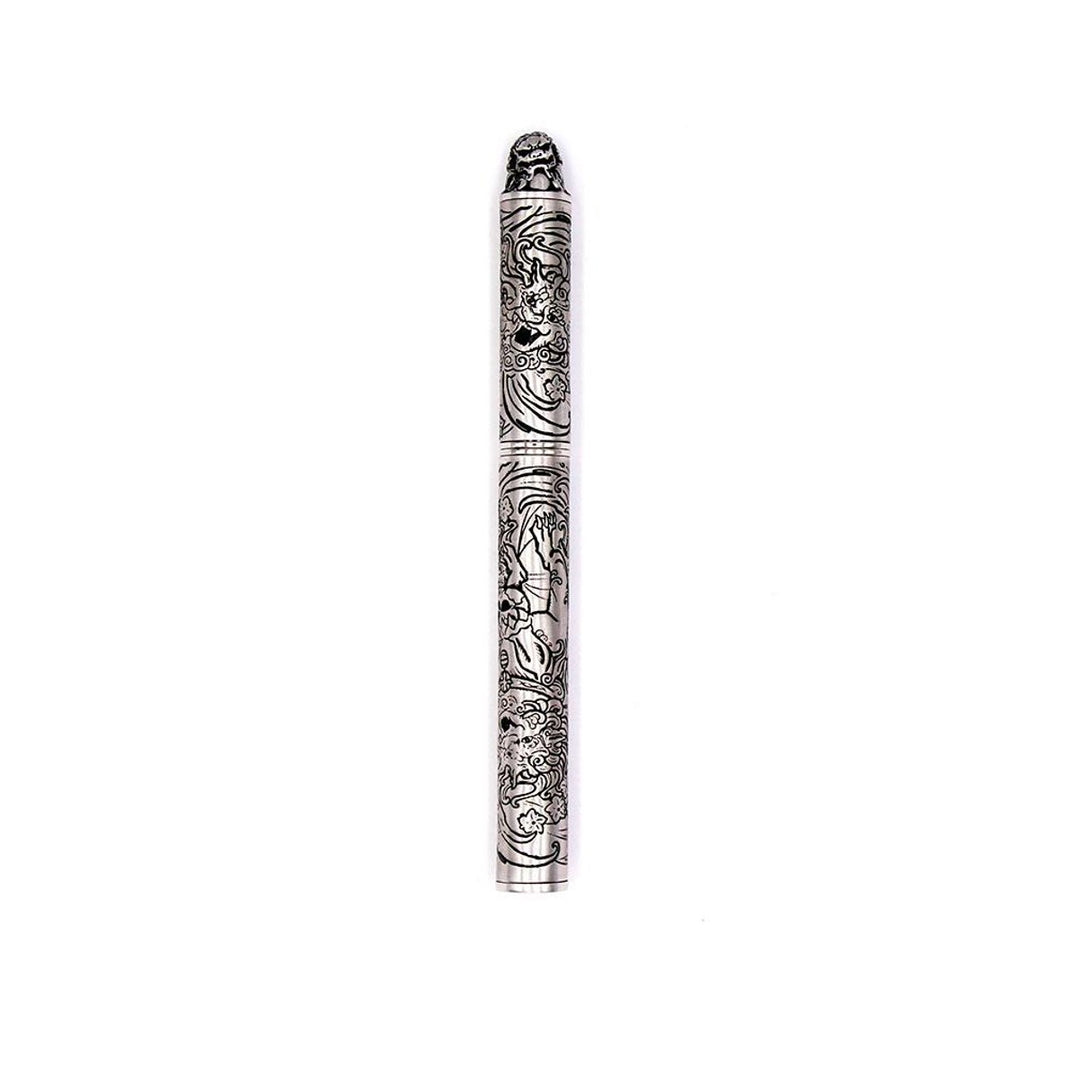 S.T. Dupont Haute Creation Tattoo Collection Rollerball Pen - Rhodium Foo Dog