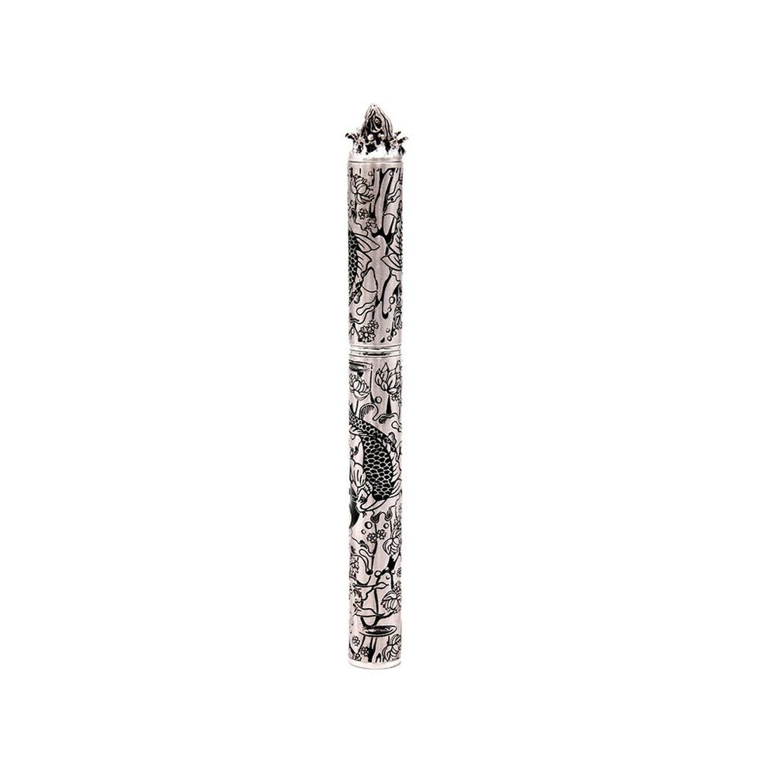 S.T. Dupont Haute Creation Tattoo Collection Rollerball Pen - Rhodium Koi Fish