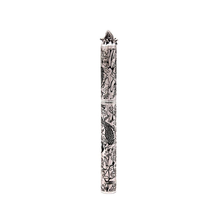 S.T. Dupont Haute Creation Tattoo Collection Rollerball Pen - Rhodium Koi Fish