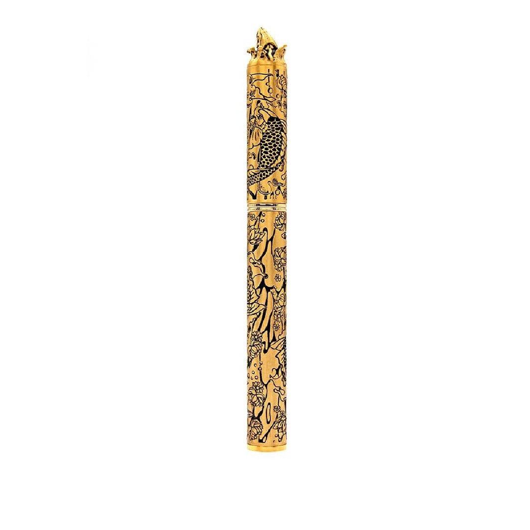 S.T. Dupont Haute Creation Tattoo Collection Rollerball Pen - Gold Koi Fish