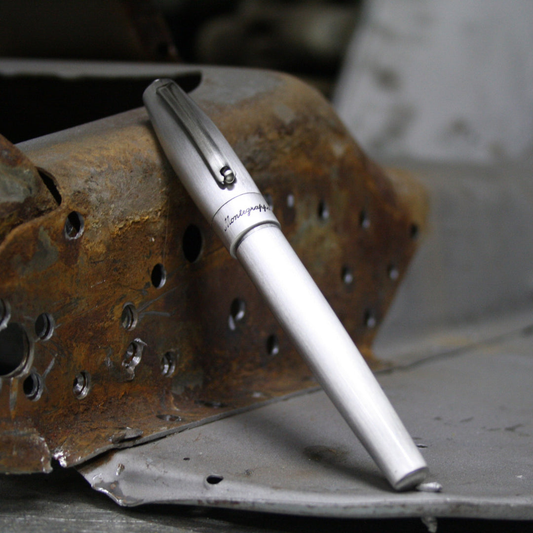 Montegrappa Fortuna Rollerball Pen - Silver Mule