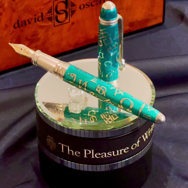 David Oscarson Lingua Pacifica Teal - Fountain Pen