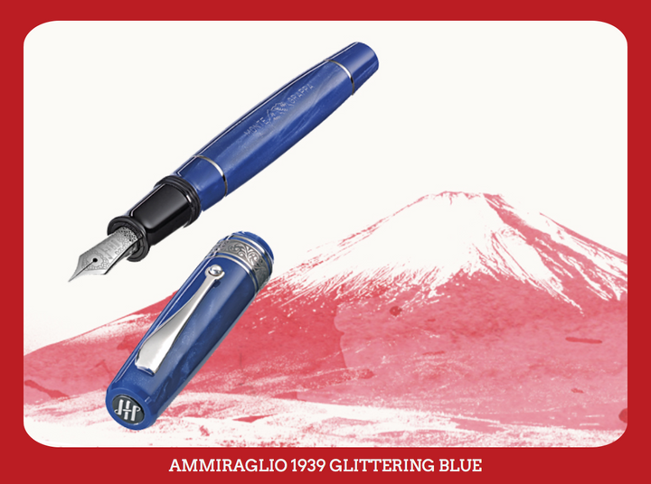 Montegrappa Ammiraglio 1939 Fountain Pen - Glittering Blue
