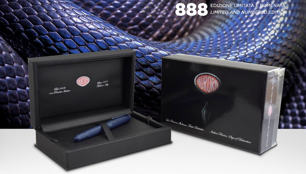Aurora 88 LE Fountain Pen - Blue Mamba