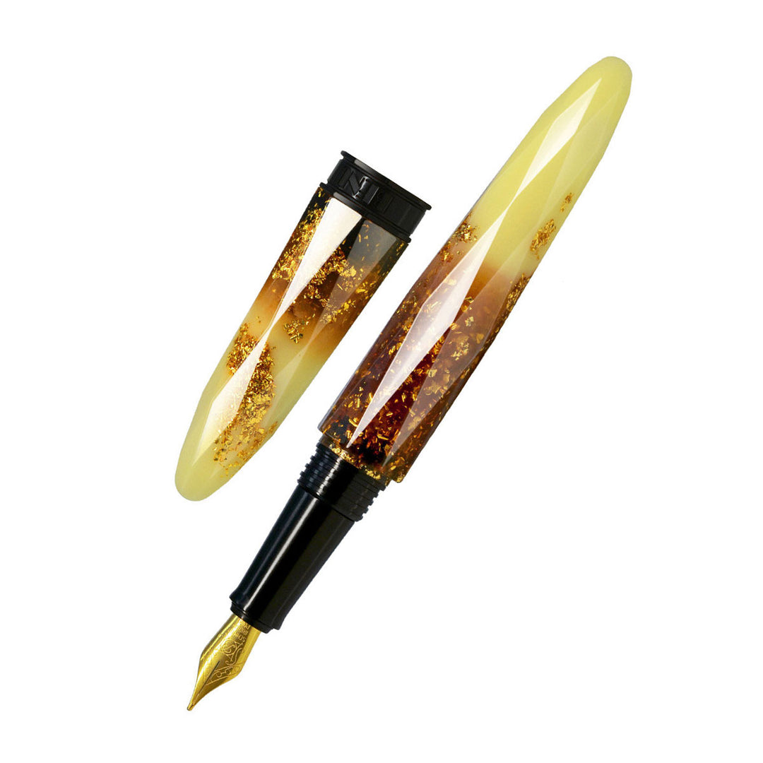 Benu Briolette Fountain Pen - Luminous Amber