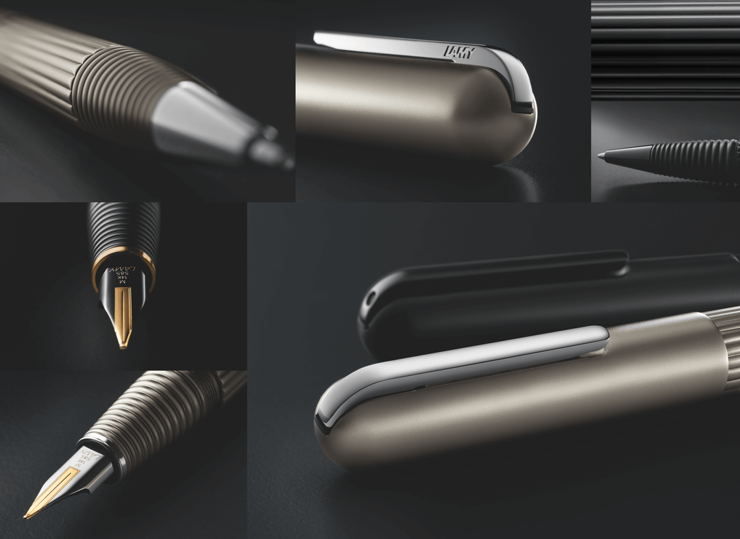 Lamy Imporium Fountain Pen - Titanium & Platinum