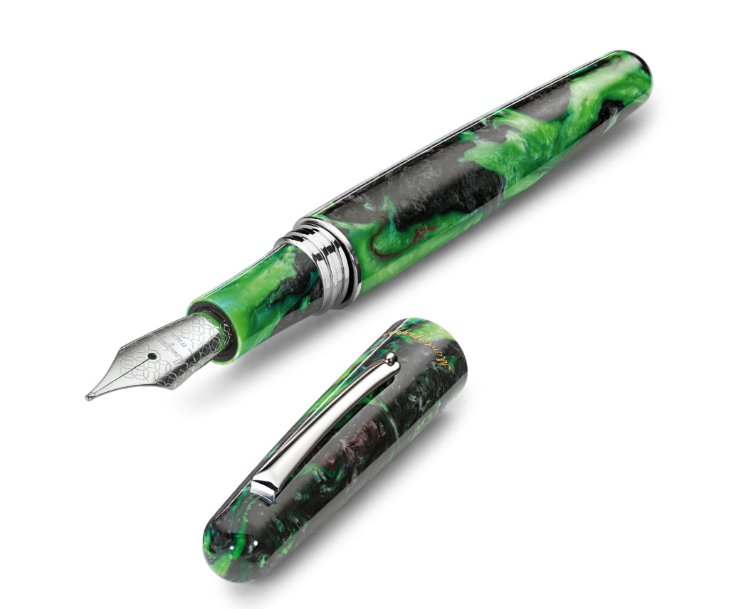 Montegrappa Elmo 01 Fountain Pen - Black Star Calla Lily