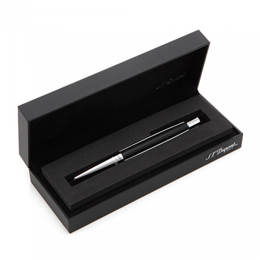 S.T. Dupont Défi Ballpoint Pen - Black Leather