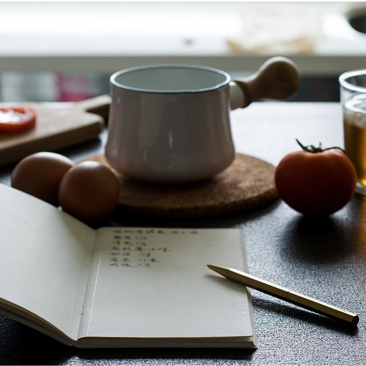 yStudio Classic Revolve Slim Ballpoint Pen - Brass