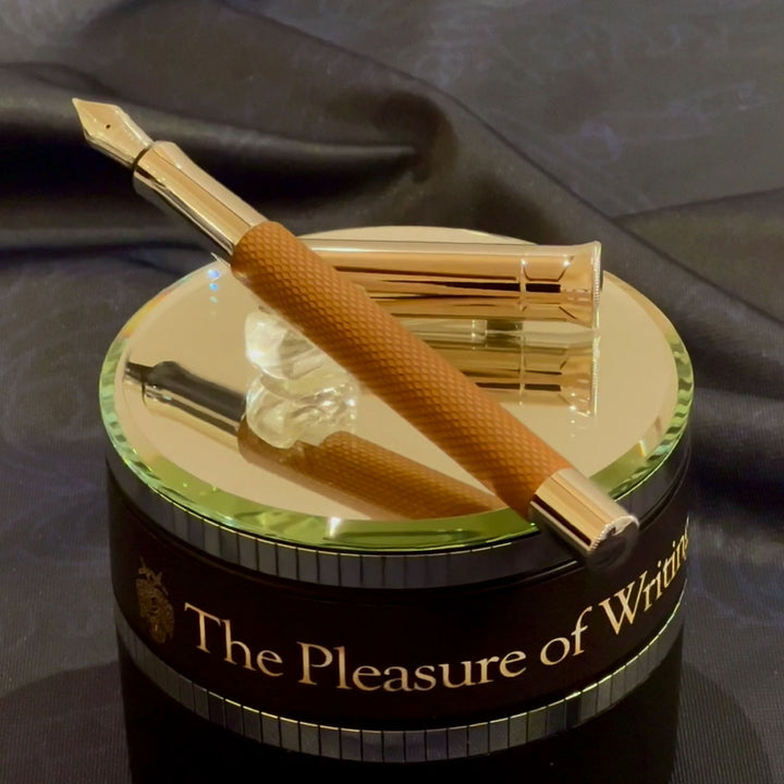 Graf von Faber-Castell Guilloche Cognac Fountain Pen