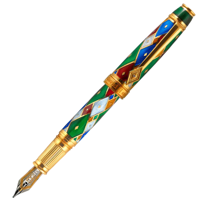 David Oscarson Harlequin Emerald Green Pen