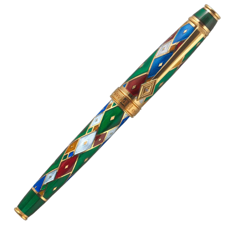 David Oscarson Harlequin Emerald Green Pen
