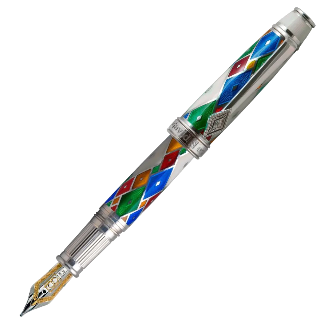 David Oscarson Harlequin White Pen