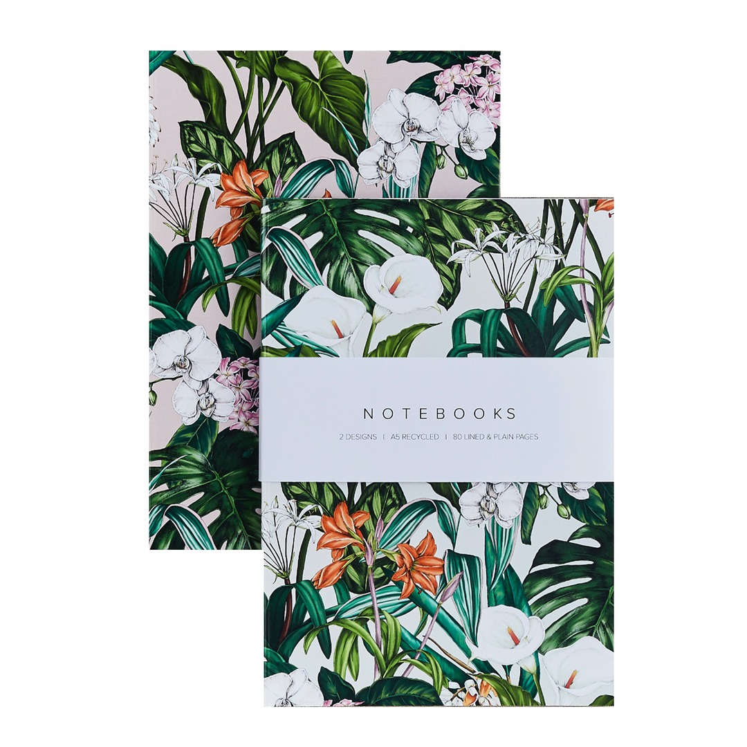 Catherine Lewis Design - Palm House Tropics A5 Notebooks