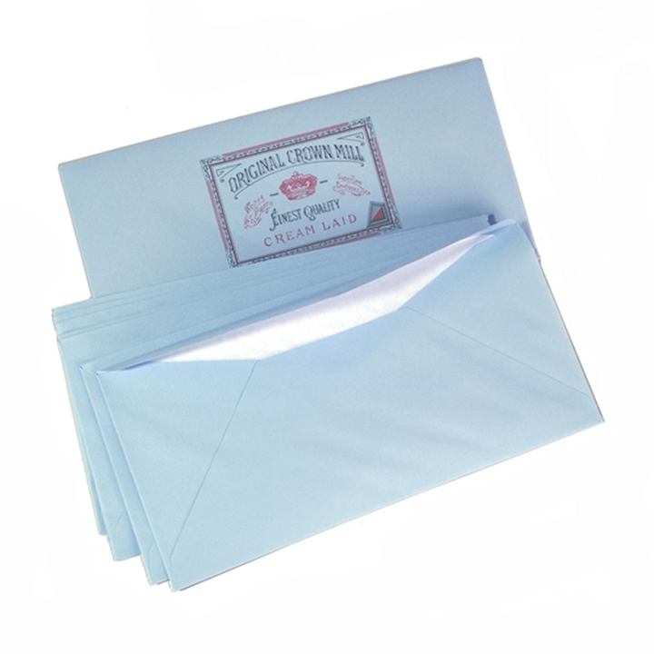 Classic Laid Envelopes 25, 4.25" x 8.75" for A4 Pad (25ct) |Original Crown Mill