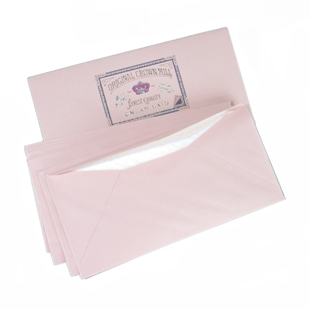 Classic Laid Envelopes 25, 4.25" x 8.75" for A4 Pad (25ct) |Original Crown Mill
