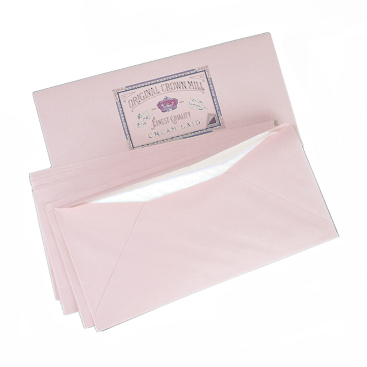 Classic Laid Envelopes 25, 4.25" x 8.75" for A4 Pad (25ct) |Original Crown Mill